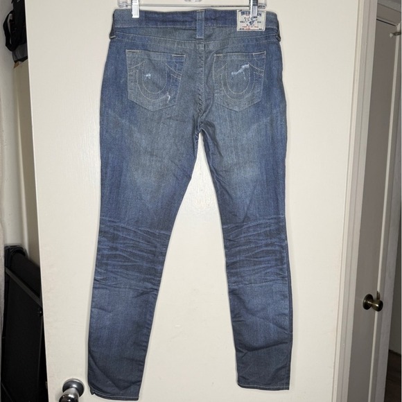 True Religion Halle Leggings Women's Large Stretch-Digi Print Distressed - Picture 4 of 4